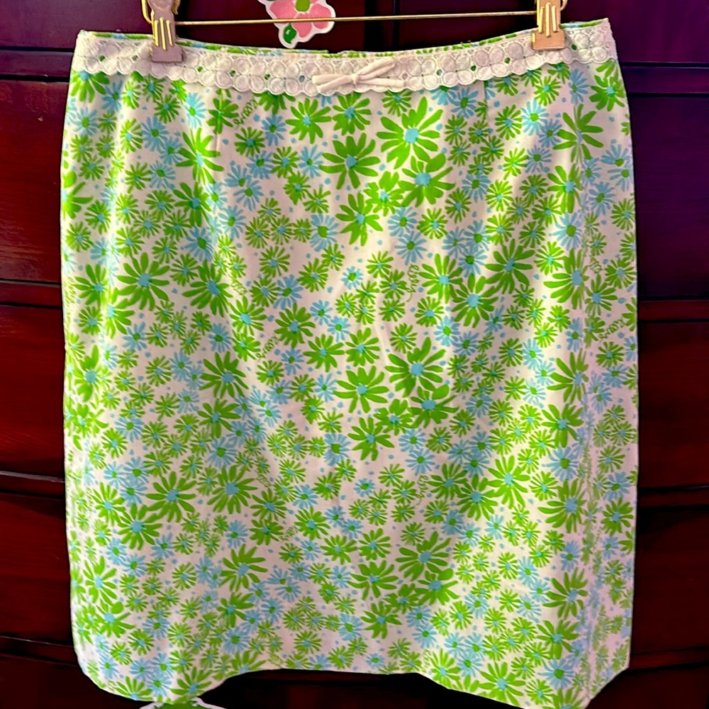 Lilly Pulitzer Vintage “The Lilly” Floral Print Skirt 16